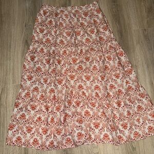 Cynthia Rowley Floral Midi Skirt